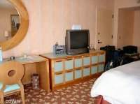 Desk, TV, Dresser