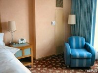 Bed, Nightstand, Chair