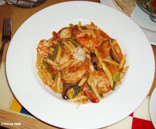 Scallop, Shrimp Penne Pasta at Yacht Club Galley