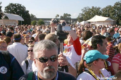 Crowd waiting for Rededication to Begin