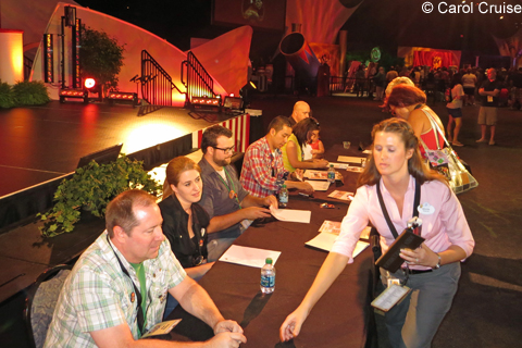 Artist pin signing