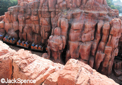 Racing around Big Thunder Mountain