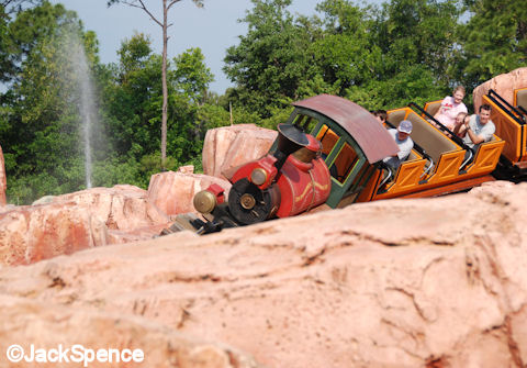 Racing around Big Thunder Mountain