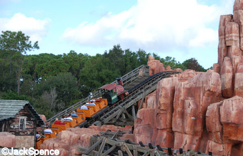 Racing around Big Thunder Mountain