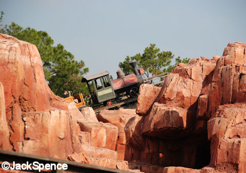 Racing around Big Thunder Mountain