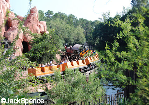 Racing around Big Thunder Mountain