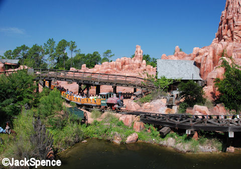 Racing around Big Thunder Mountain
