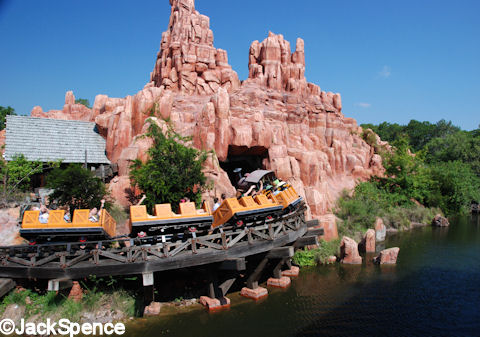 Racing around Big Thunder Mountain