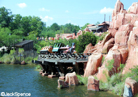 Racing around Big Thunder Mountain