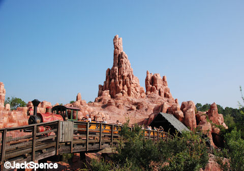 Racing around Big Thunder Mountain