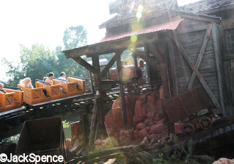 Racing around Big Thunder Mountain