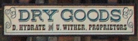 Dry Goods Store Sign