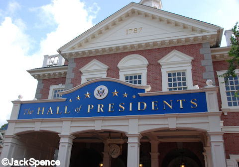 Hall of Presidents Sign