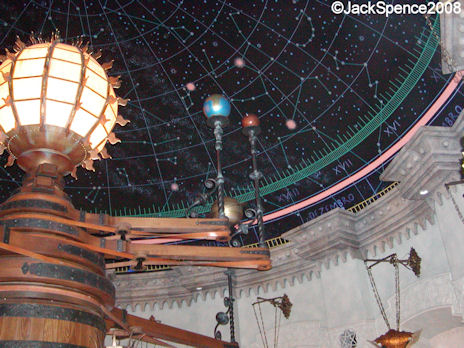 An ancient planetarium in Fortress Explorations Mediterranean Harbor at Tokyo DisneySea