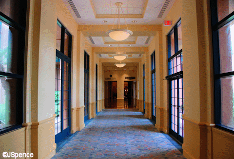 Hallway to Garden Grove and Kimonos