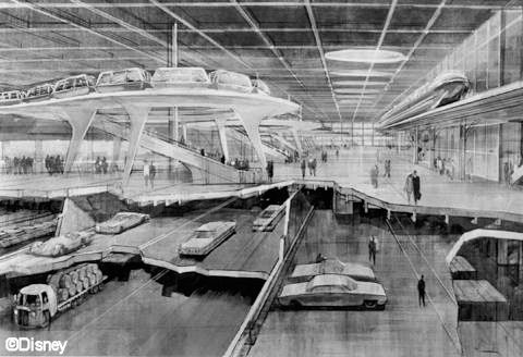 Epcot Concept Drawing