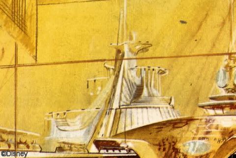 Space Mountain Concept Drawing