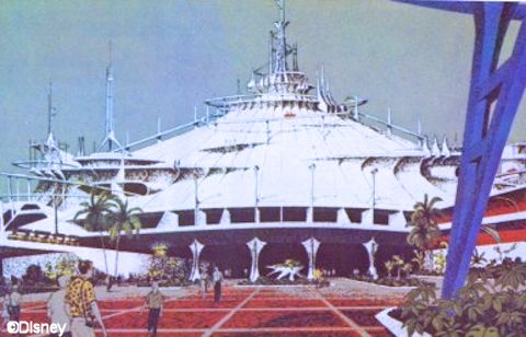 Space Mountain Concept Drawing