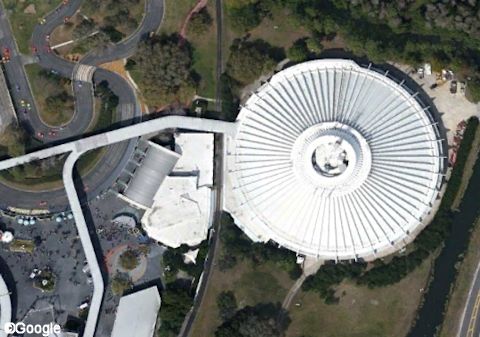 Overhead View of Space Mountain