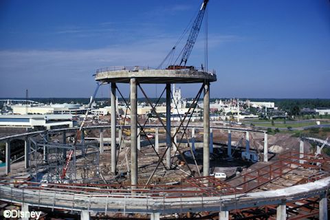 Space Mountain Under Construction