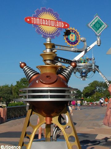 Tomorrowland Sign Post