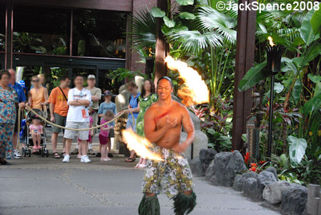 Torch Lighting Ceremony Polynesian Resort at Walt Disney World
