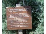 Summitt Plummit Warning Sign - Bizzard Beach