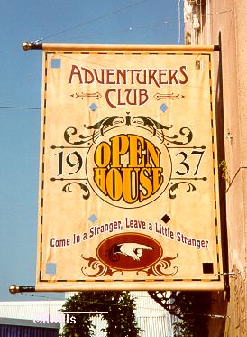 Adventurer's Club Sign