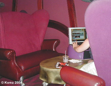 Internet Booth at Wonderland Cafe