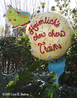Heimlich's Chew Chew Train Sign