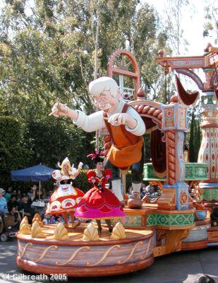 Pinocchio Float with Geppetto