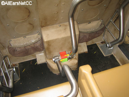Close up of Lap bar on Expedition Everest