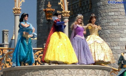 The Princesses - Jasmine, Snow White, Aurora and Belle