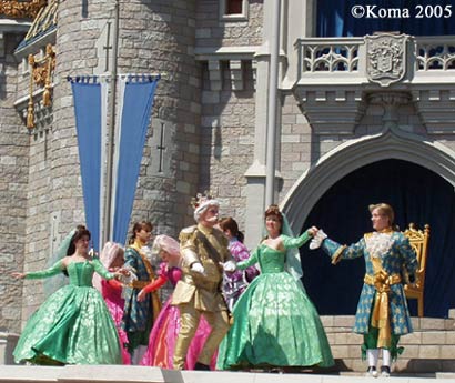 King Greets Court