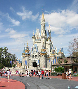 Castle Hub Area at Magic Kingdom