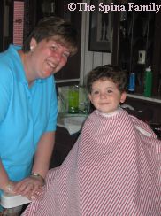 "Maybe a haircut at the Magic Kingdom isn't so bad if Mom sticks close..."