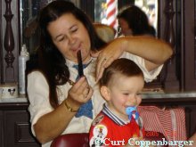 William Coppenbarger's first hair cut