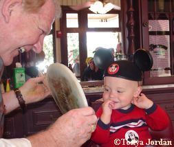 Alex Jordan (18 months old) getting his first haircut