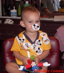 Nicholas, getting his first haircut