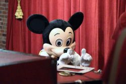 Magician Mickey Mouse at the Town Square Theater