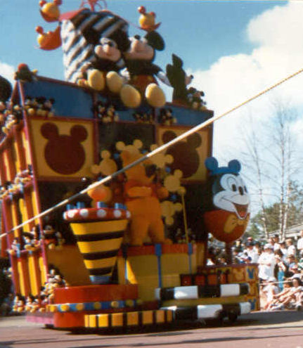 Pooh Surrounded by Mickeys